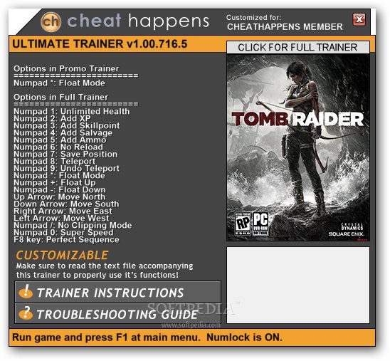 Shadow of the Tomb Raider Trainer 237.6 Cheats